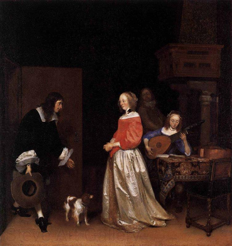Gerard ter Borch the Younger The Suitors Visit Germany oil painting art